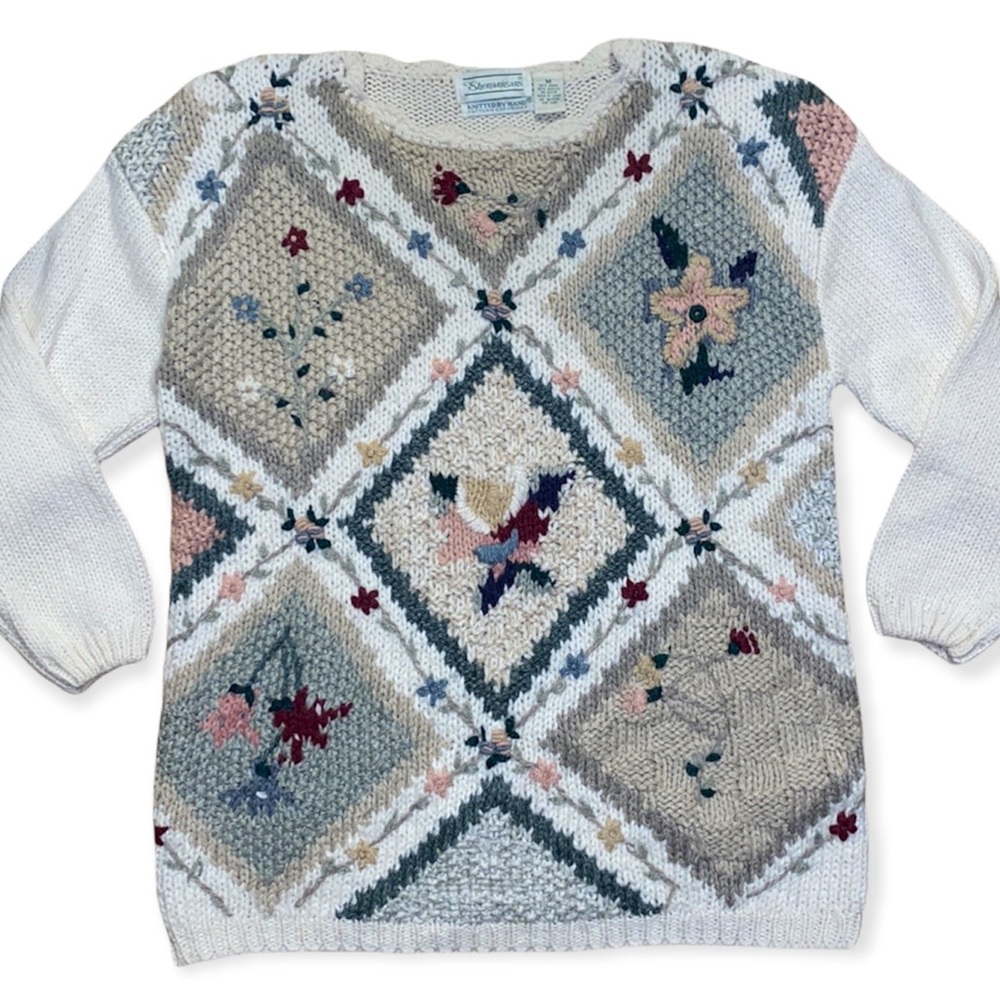 Vintage Hand Knit Sweater Tunic